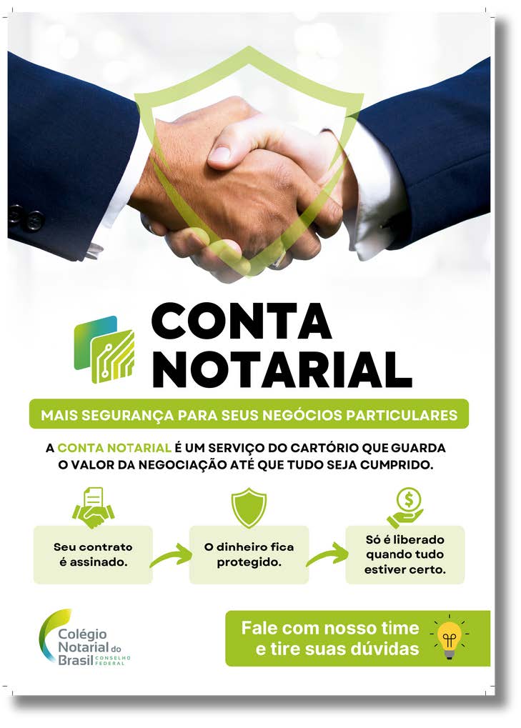 Conta Notarial - sua tranquilidade